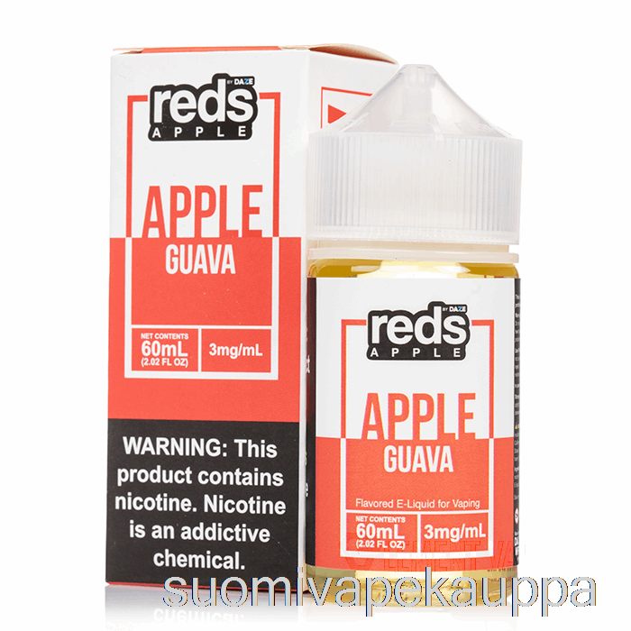 Vape Suomi Guava - Punaisen Omena E-mehu - 7 Daze - 60ml 0mg